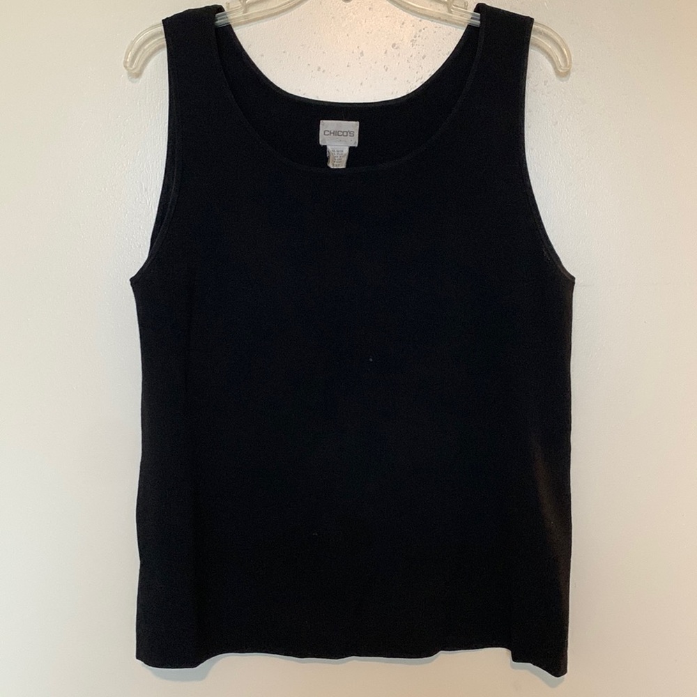Chicos vintage black sweater tank